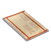 Ode to Joy (Schiller - Autografisches Manuskript) Notizblock (Rechte Seite)