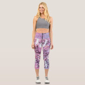Ode to Liebe Active Wear entworfen von Adiela Akoo Capri Leggings (Vorderseite)