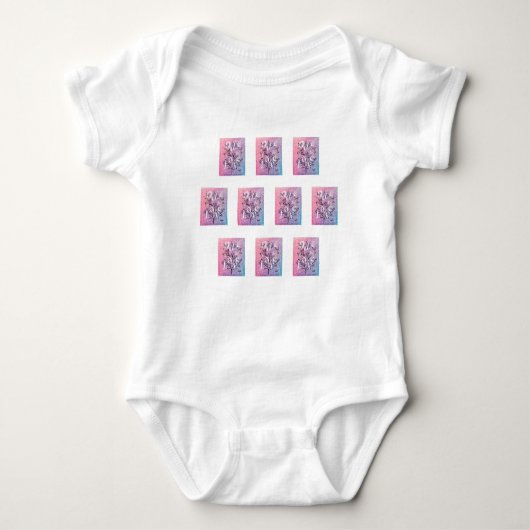Ode to Liebe Baby Bodysuit von Poet Adiela Akoo Baby Strampler (Vorderseite)
