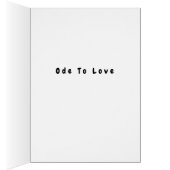 Ode to Liebe Cat Greeting Card - Adiela Akoo (Innen (Rechts))