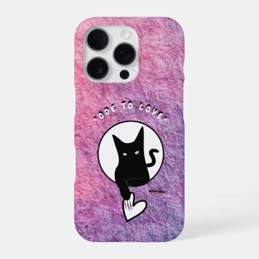 Ode to Liebe Cat Phone Cases von Adiela Akoo iPhone Hülle (Rückseite)