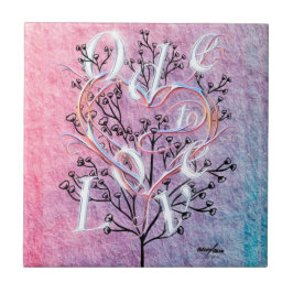 Ode to Liebe Keramik Tile von Poet Adiela Akoo Fliese