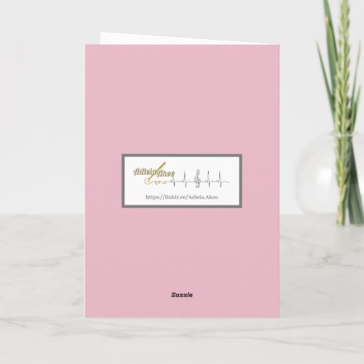 Ode to Liebe Note Card by Poet Adiela Akoo (Rückseite)