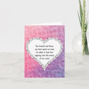 Ode to Liebe Note Card by Poet Adiela Akoo