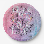 Ode to Liebe Paper Plate von Poet Adiela Akoo Pappteller (Vorderseite)