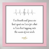 Ode to Liebe Poster von Poet Adiela Akoo (Vorne)