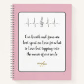 Ode to Liebe Spiral Notebook von Poet Adiela Akoo Notizblock (Vorderseite)