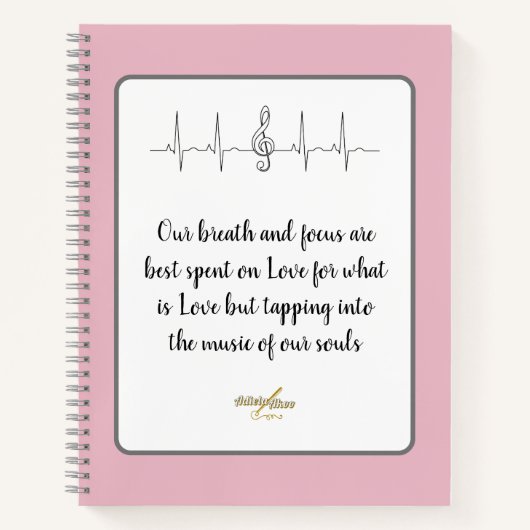 Ode to Liebe Spiral Notebook von Poet Adiela Akoo Notizblock (Vorderseite)