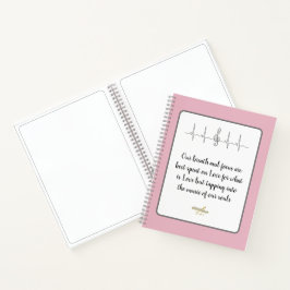 Ode to Liebe Spiral Notebook von Poet Adiela Akoo Notizblock