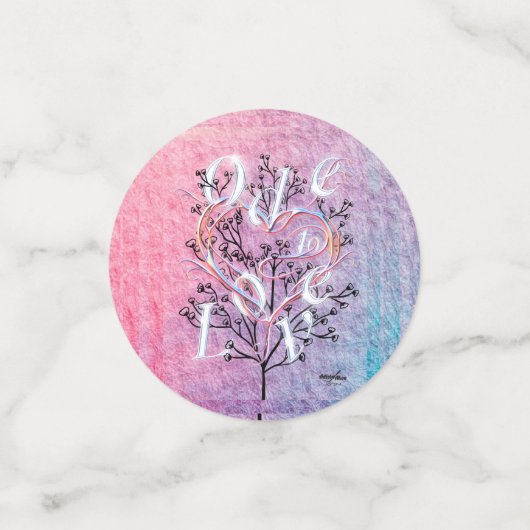 Ode to Liebe Table Confetti Konfetti (Klein Vorderseite)