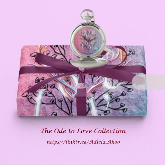 Ode to Liebe Wrapping Paper von Poet Adiela Akoo Geschenkpapier Set