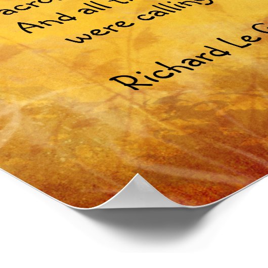 Ode to Spring Gedicht mit Brown Bird Wren Poster (Ecke)