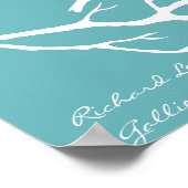 Ode to Spring Gedicht mit Little Bird Silhouette Poster (Ecke)