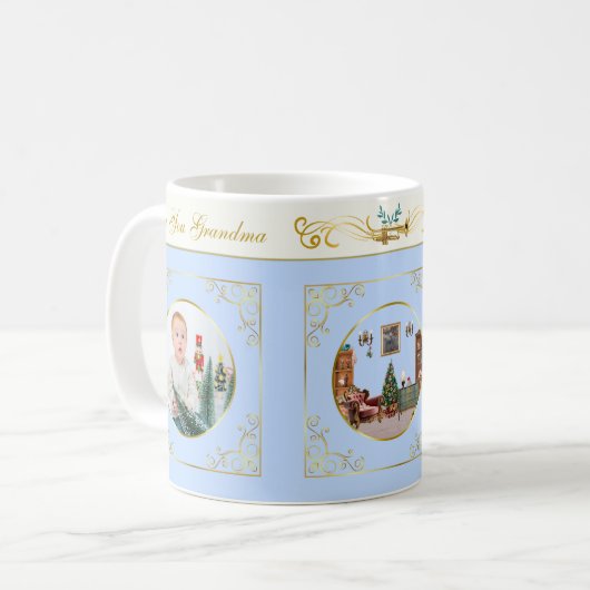 Ode to The Nutcracker Ballet Blue 2 Photo Tile Kaffeetasse (Vorderseite Links)
