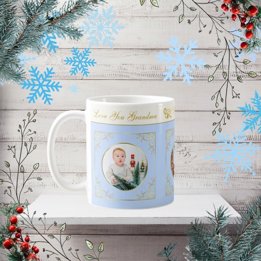 Ode to The Nutcracker Ballet Blue 2 Photo Tile Kaffeetasse