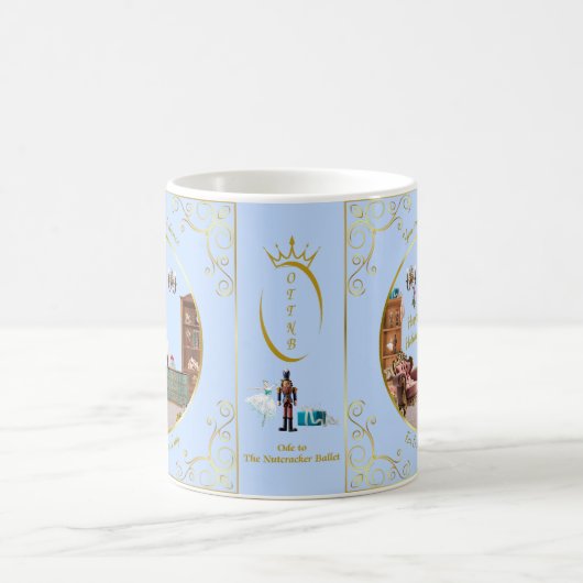Ode to The Nutcracker Ballet Blue Customize Tile Kaffeetasse (Mittel)