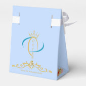Ode to The Nutcracker Ballet Blue Favor Box Geschenkschachtel (Rückseite)
