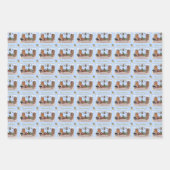 Ode to The Nutcracker Ballet Blue Geschenkpapier Set (Vorderseite)