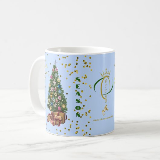 Ode to The Nutcracker Ballet Blue Tree Kaffeetasse (Vorderseite Links)