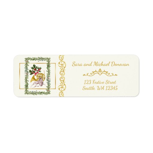 Ode to The Nutcracker Ballet Garland Address Label (Vorne)
