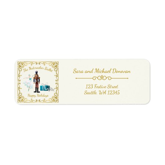 Ode to The Nutcracker Ballet Icon Address Label (Vorne)
