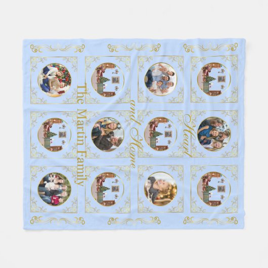 Ode to The Nutcracker Blue 6 Photo Fleece Blanket (Vorderseite (Horizontal))