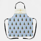 Ode to The Nutcracker Blue Tree Gold Accent Schürze (Vorderseite)
