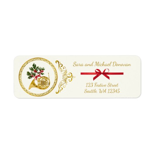 Ode to The Nutcracker French Horn Address Label (Vorne)