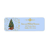 Ode to The Nutcracker Tree Blue Address Label (Vorne)
