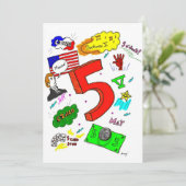 Ode zu fünf Einladungen (Stehend Vorderseite)