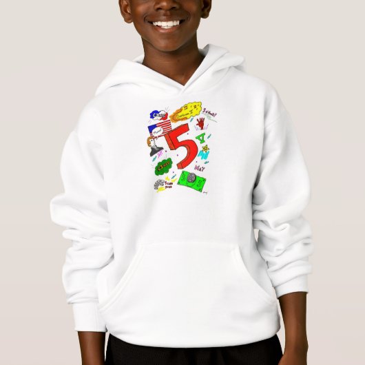 Ode zu fünf kids Hooded Sweatshirt (Vorderseite)