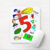 Ode zu fünf Mousepad (Mit Mouse)