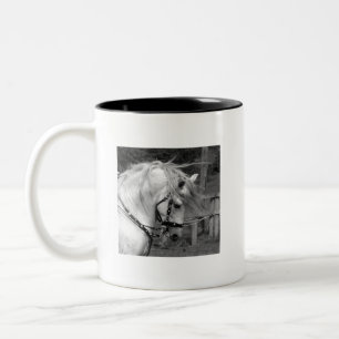 Ode zum Pferd Zweifarbige Tasse
