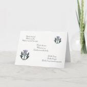 Ode zur Distel Karte (Vorderseite)