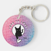 Ode zur Liebe Cat Schlüsselanhänger - Adiela Akoo (Rückseite)