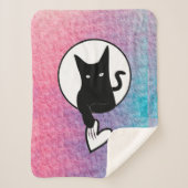 Ode zur Liebe Cat Sherpa Blanket - Adiela Akoo Sherpadecke (Vorderseite)