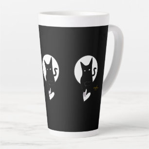 Ode zur Liebe Katze Latte Tasse von Poet Adiela Ak