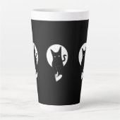 Ode zur Liebe Katze Latte Tasse von Poet Adiela Ak (Vorderseite)