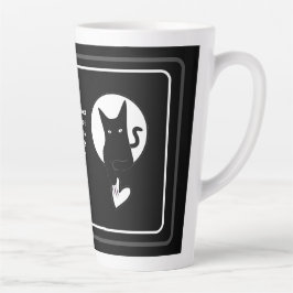 Ode zur Liebe Katze Latte Tasse von Poet Adiela Ak