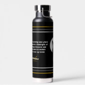 Ode zur Liebe Katze Wasser Flasche von Adiela Akoo (Links)