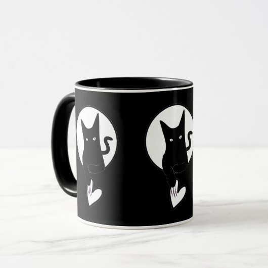 Ode zur Liebe Katzenjammer Tasse von Poet Adiela A (Vorderseite Links)