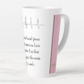 Ode zur Liebe Latte Tasse von Poet Adiela Akoo (Rechte Ecke)