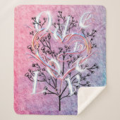 Ode zur Liebe Sherpa Blanket von Adiela Akoo Sherpadecke (Vorderseite)