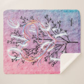 Ode zur Liebe Sherpa Blanket von Adiela Akoo Sherpadecke (Vorderseite (Horizontal))