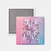 Ode zur Liebe Square Magnet (Vorderseite/Rückseite)