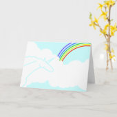 Ode zur Siebzigerjahre Regenbogen-u. Karte (Gelbe Blume)