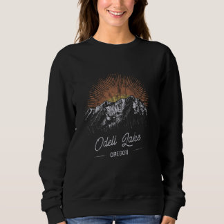 Odell Lake Berge Oregon Wandern Im Freien Vintag Sweatshirt