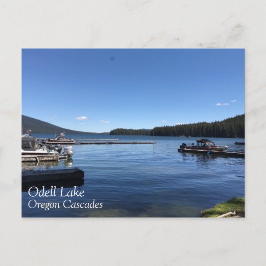 Odell Lake, Oregon Postkarte (Vorderseite)