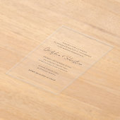 Odelphia Modernes Skript Minimal Acryleinladungen (Ablage )