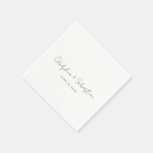 Odelphia Modernes Skript Minimal Serviette (Ecke)